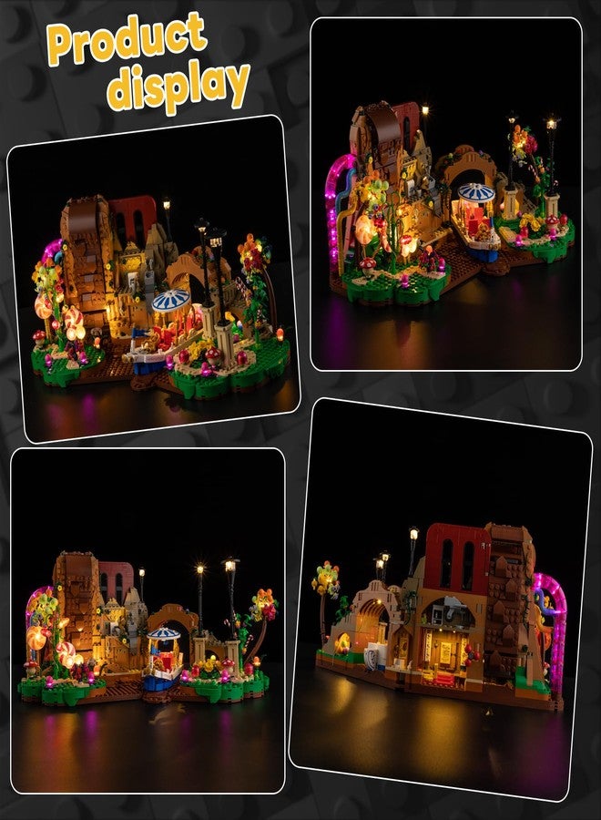 Kyglaring طقم إضاءة Kyglaring متوافق مع مكعبات بناء Lego Willy Wonka & The Chocolate Factory 21360، مزود بخاصية التحكم باللمس والتعتيم، للإضاءة فقط - Image 4